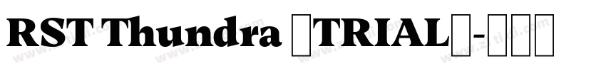 RST Thundra (TRIAL)字体转换